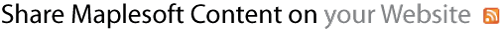 Share Maplesoft Content on your Website