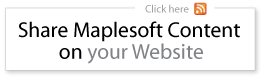 Share Maplesoft Content on your Website