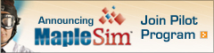 Announcing MapleSim: High-Performance Multi-Domain Modeling and Simulation - Join the Pilot Program!