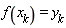 f(x[k]) = y[k]