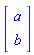Vector(2, {(1) = a, (2) = b})
