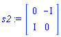 s2 := Matrix(2, 2, {(1, 1) = 0, (1, 2) = -I, (2, 1) = I, (2, 2) = 0})