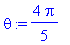 theta := 4/5*Pi