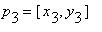 p[3] = [x[3], y[3]]
