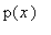 p(x)