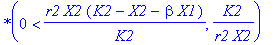 `*`(0 < r2*X2*(K2-X2-beta*X1)/K2,K2/(r2*X2))