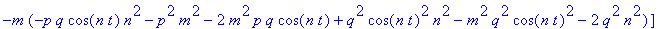 vxa := [q*n*(q*n^2*sin(m*t)-sin(n*t)*n*cos(m*t)*m*p...