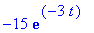 -15*exp(-3*t)