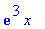 exp(3)*x