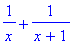 1/x+1/(x+1)