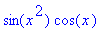 sin(x^2)*cos(x)