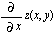 diff(z(x, y), x)