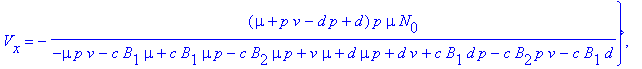 sols := {V[y] = (-c*B[2]*p*v+c*B[1]*d*p-c*B[2]*mu*p...
