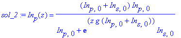 sol_2 := In[p](z) = (In[p,0]+In[s,0])*In[p,0]/(In[p,0]+exp(z*g*(In[p,0]+In[s,0]))*In[s,0])