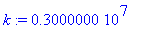 k := 3000000.