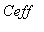 Ceff