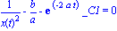 1/x(t)^2-b/a-exp(-2*a*t)*_C1 = 0