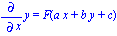 Diff(y, x) = F(a*x+b*y+c)