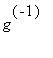 g^(-1)