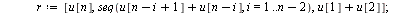 `:=`(Walsh, proc (n, j, x, opt) local u, v, w, i, r; `:=`(u, Bits:-Split(j, bits = n)); `:=`(w, [1]); if `or`(`<`(nargs, 4), opt = (order = Walsh)) then if n = 0 then `:=`(r, [0]) elif n = 1 then `:=`...