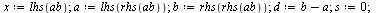 `:=`(HartleyE, proc (f, ab, n) local a, b, i, d, s, L, x; `:=`(L, []); `:=`(x, lhs(ab)); `:=`(a, lhs(rhs(ab))); `:=`(b, rhs(rhs(ab))); `:=`(d, `+`(b, `-`(a))); `:=`(s, 0); for i from 0 to n do `:=`(s,...